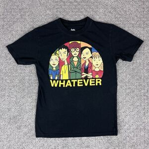 MTV Shirt Womens Small Daria Crewneck Retro 90s Cartoon Casual Black